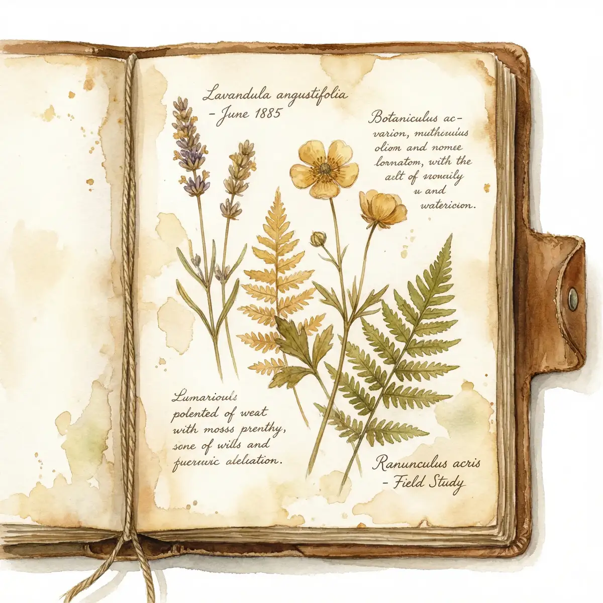 植物标本手账 - 探花